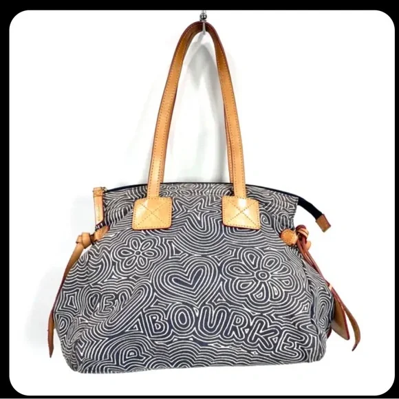 *sold* Dooney & Bourke Doodle Swirl Shoulder Bag - Picture 10 of 15